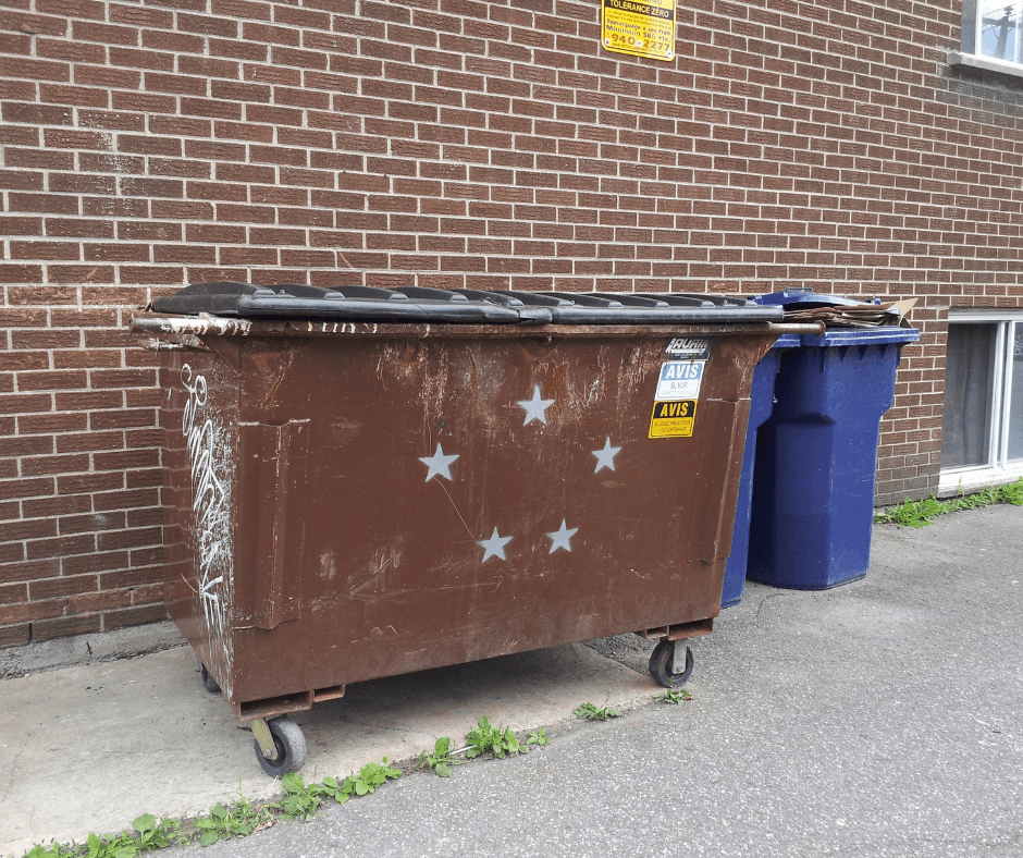 Entrée et sortie des poubelles syndics de copropriété